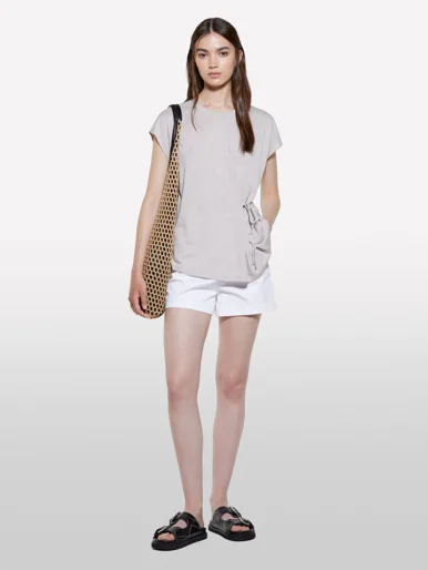 SISLEY Áo Thun Không Tay Nữ Women T-Shirt
