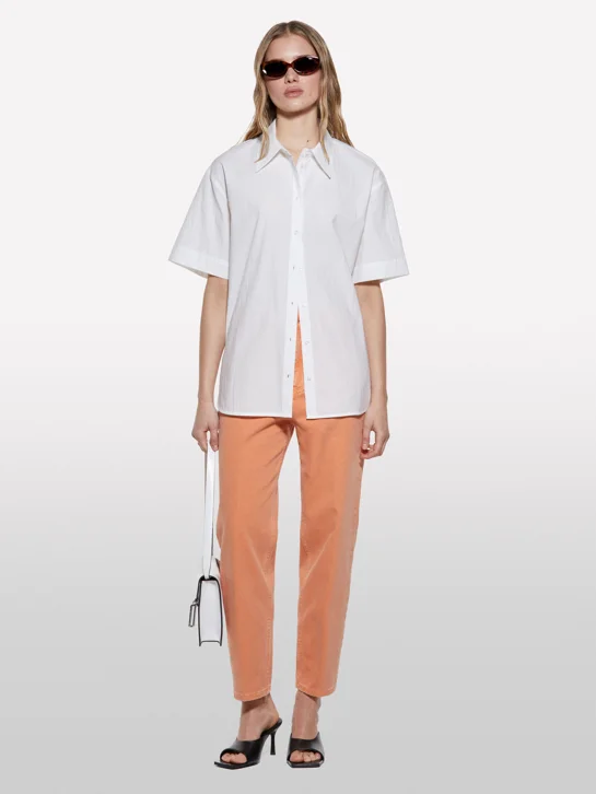 SISLEY Áo Sơ Mi Ngắn Tay Nữ Women Shirt