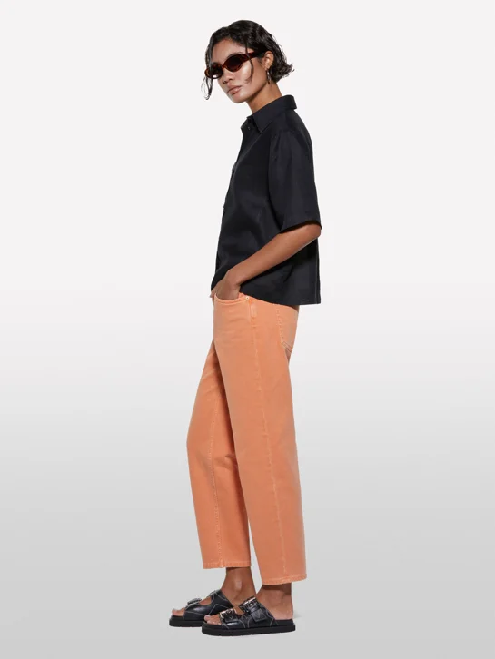 SISLEY Áo Sơ Mi Ngắn Tay Nữ Women Shirt