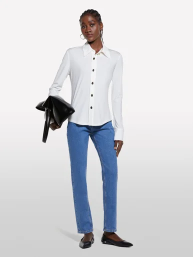 SISLEY Áo Sơ Mi Dài Tay Nữ Women Shirt