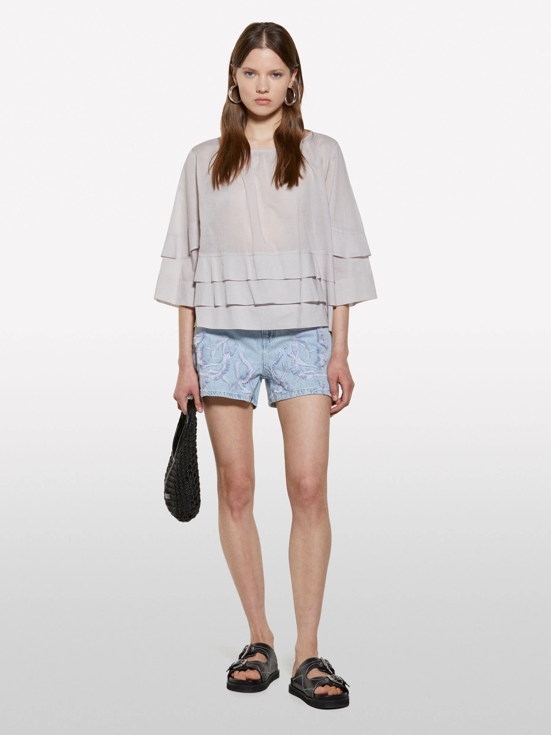 SISLEY Áo Kiểu Nữ Women Blouse