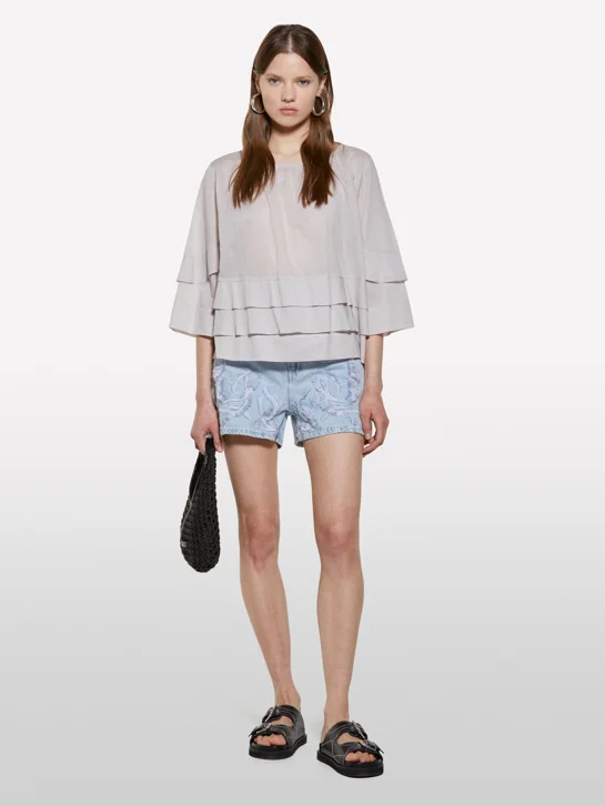SISLEY Áo Kiểu Nữ Women Blouse