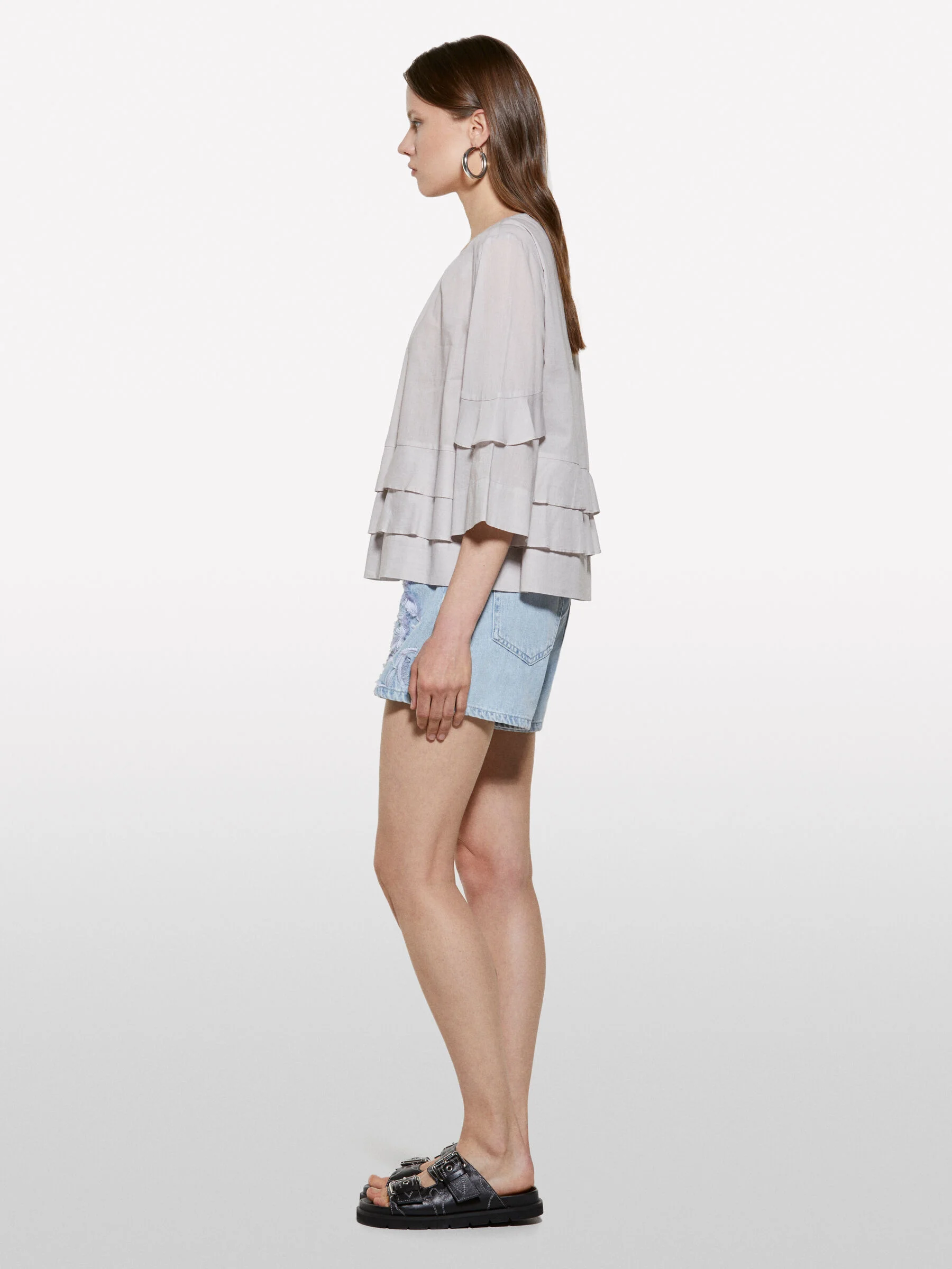 SISLEY Áo Kiểu Nữ Women Blouse