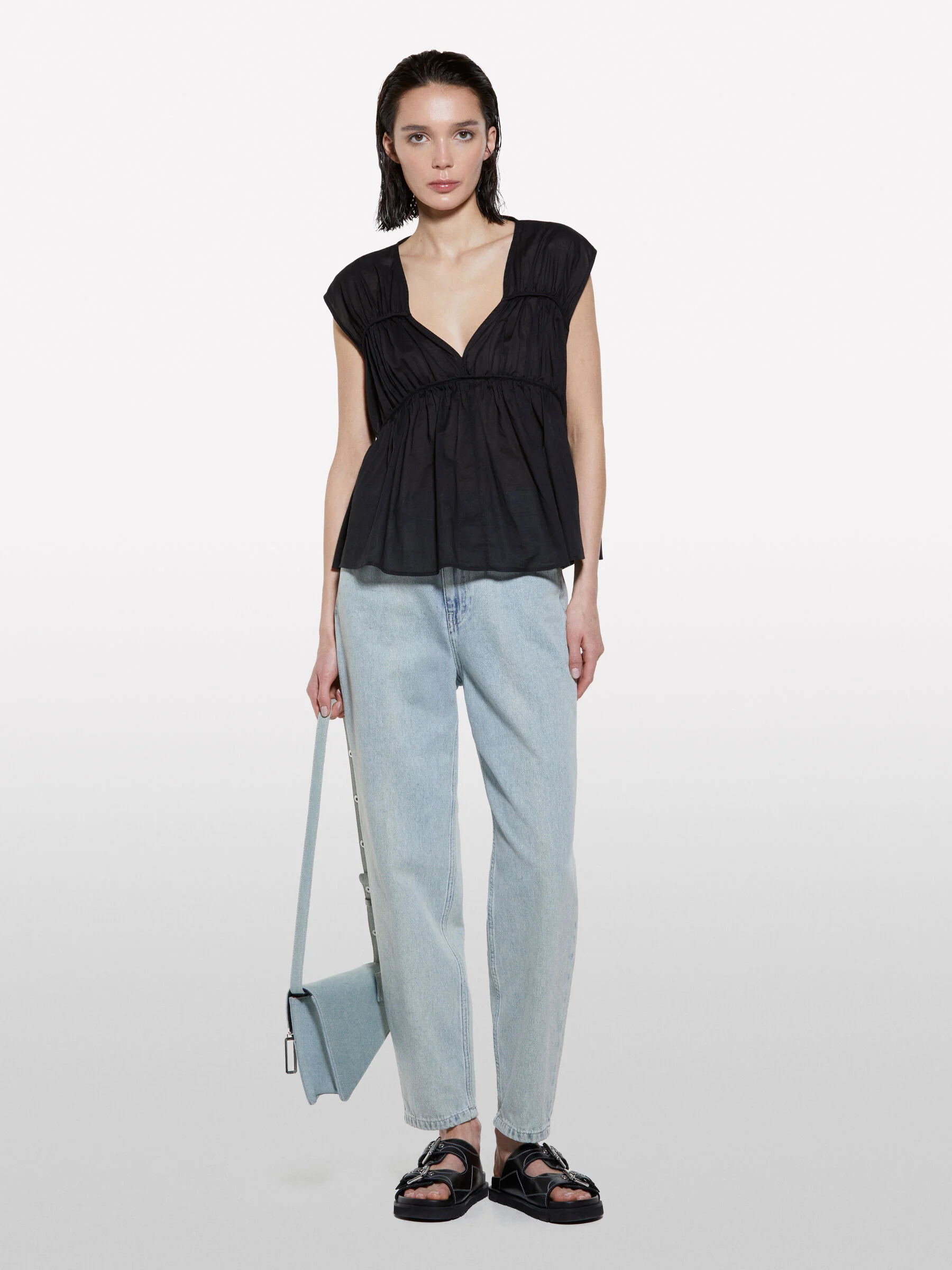 SISLEY Áo Kiểu Nữ Women Blouse