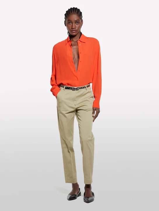 SISLEY Áo Sơ Mi Dài Tay Nữ Women Shirt