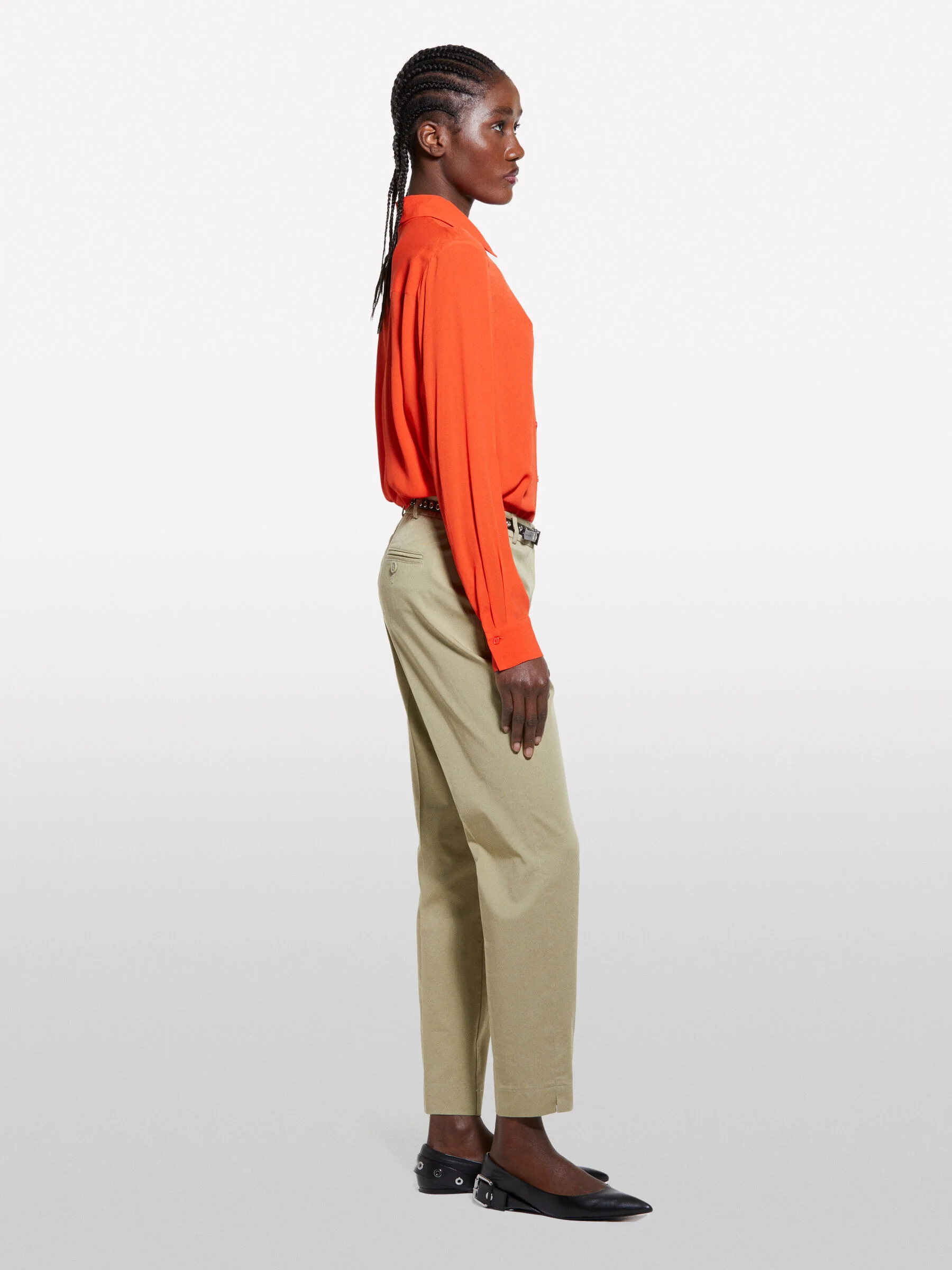 SISLEY Áo Sơ Mi Dài Tay Nữ Women Shirt