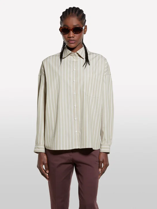 SISLEY Áo Sơ Mi Dài Tay Nữ Women Shirt