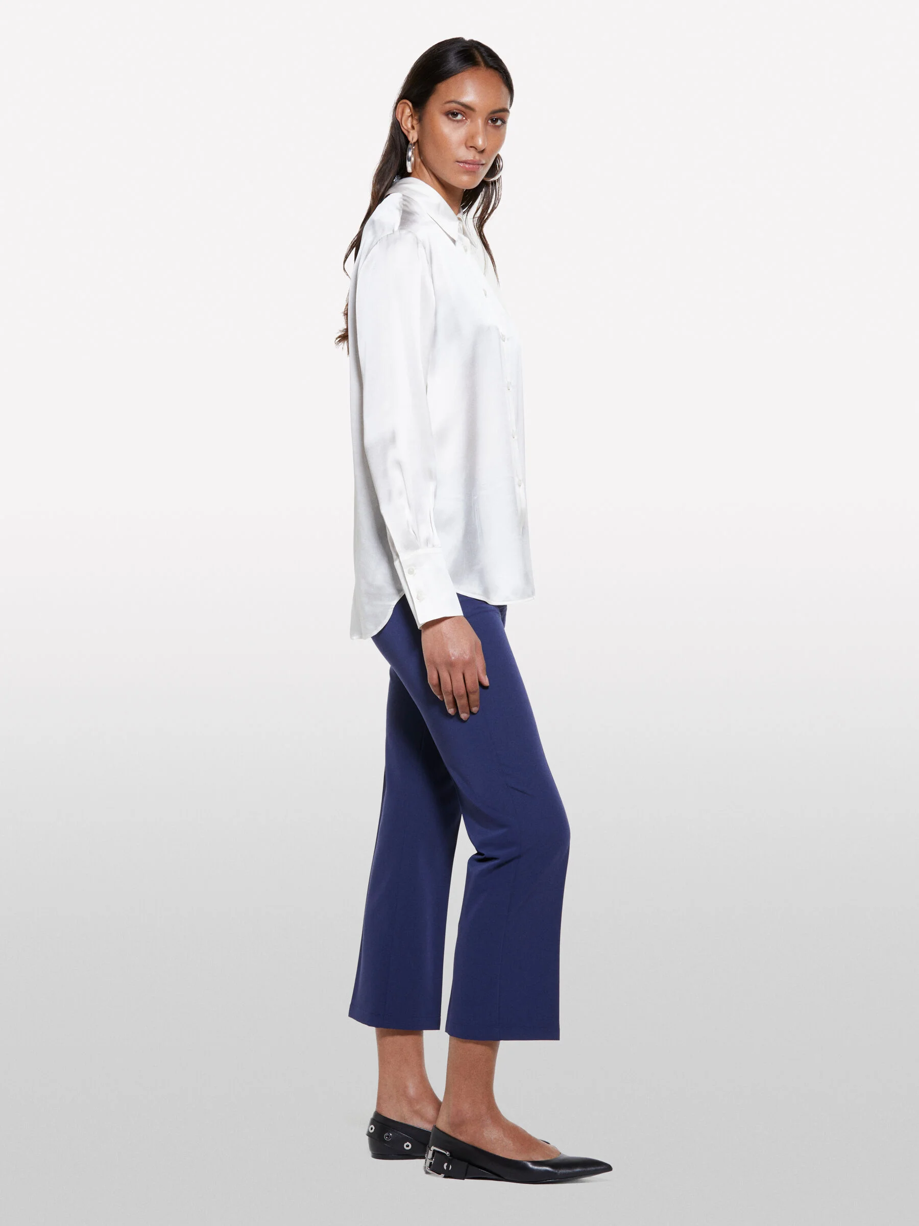 SISLEY Áo Sơ Mi Dài Tay Nữ Women Shirt