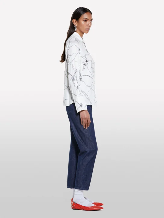 SISLEY Áo Sơ Mi Dài Tay Nữ Women Shirt