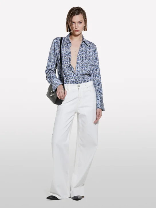 SISLEY Áo Sơ Mi Dài Tay Nữ Women Shirt