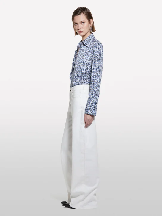 SISLEY Áo Sơ Mi Dài Tay Nữ Women Shirt
