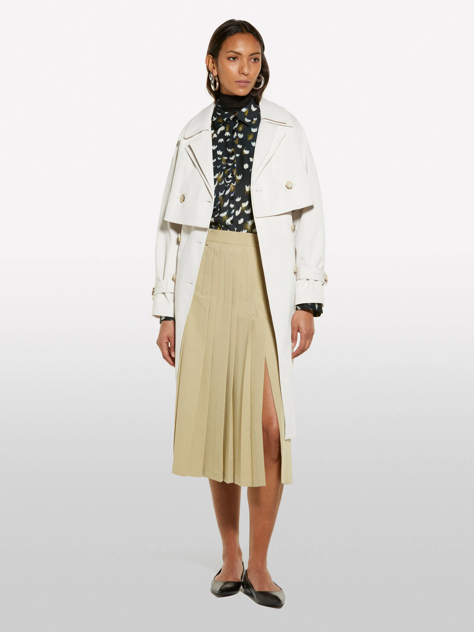 SISLEY Áo Sơ Mi Dài Tay Nữ Women Shirt