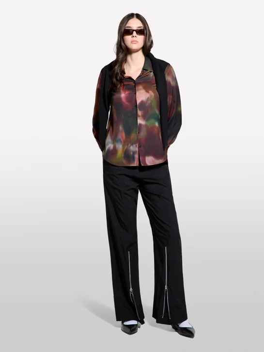 SISLEY Áo Sơ Mi Dài Tay Nữ Women Shirt