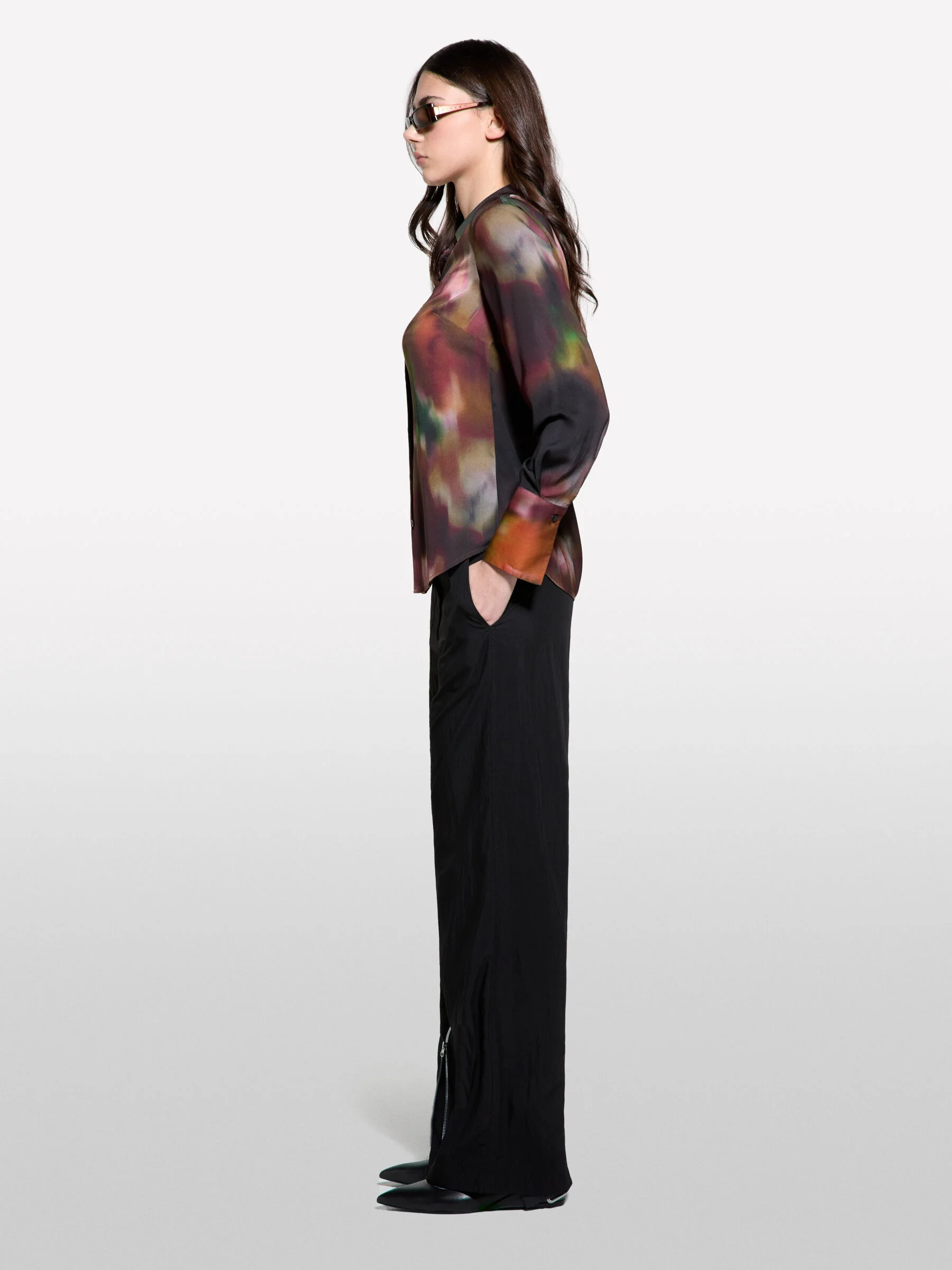 SISLEY Áo Sơ Mi Dài Tay Nữ Women Shirt