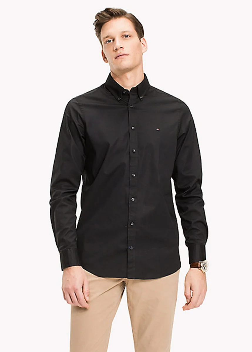 TOMMY HILFIGER Áo Sơ Mi Nam Tay Dài Poplin Core Slim Fit