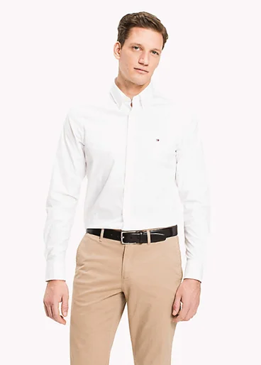 TOMMY HILFIGER Áo Sơ Mi Nam Tay Dài Core SLim Poplin Shirt