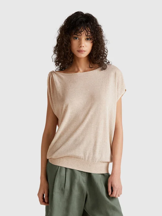 UNITED COLORS OF BENETTON Áo Len Không Tay Nữ