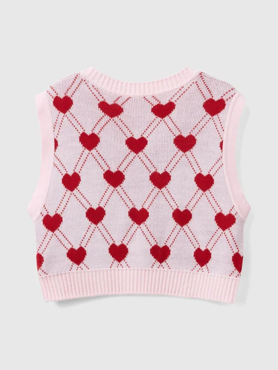 UNITED COLORS OF BENETTON Áo Len Không Tay Bé Gái Junior Girl Sweater