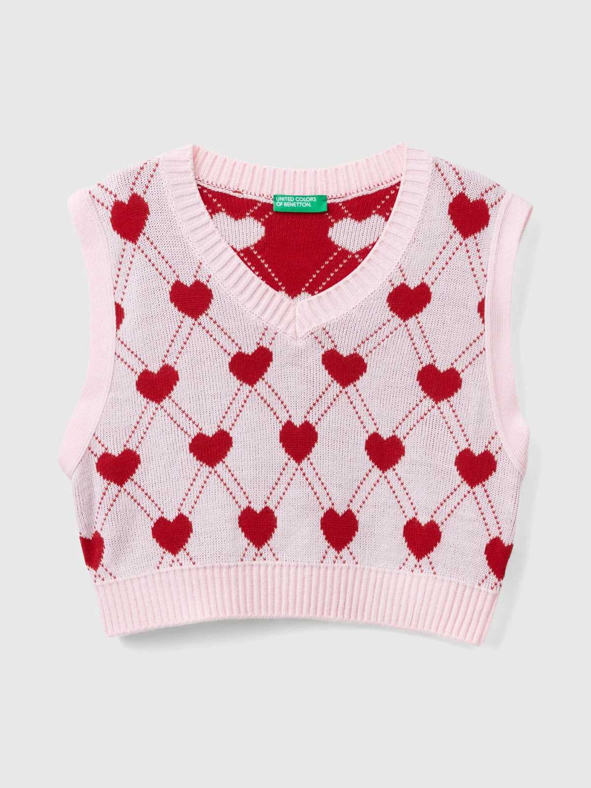 UNITED COLORS OF BENETTON Áo Len Không Tay Bé Gái Junior Girl Sweater