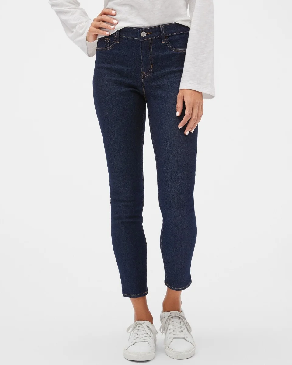 GAP Quần Jeans Dài Nữ - Mid Rise Jegging