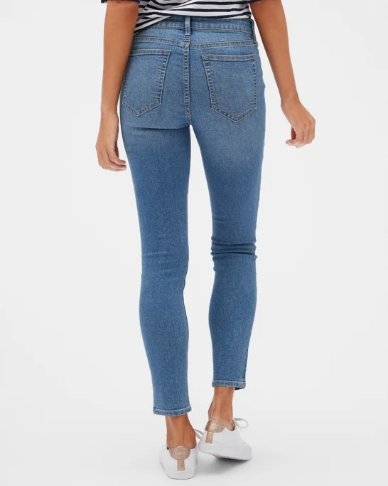 GAP Quần Jeans Dài Nữ - Mid Rise Jegging