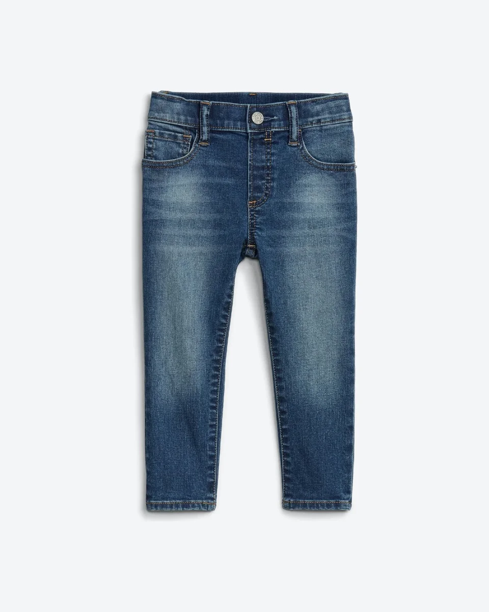 GAP - Quần Jeans Dài Em Bé Trai Toddler - Slim Taper - MEDIUM WASH