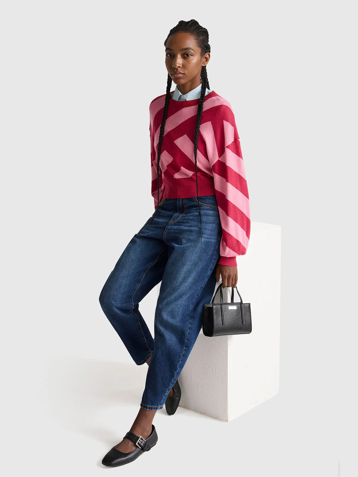UNITED COLORS OF BENETTON Áo Len Dài Tay Nữ Women Sweater