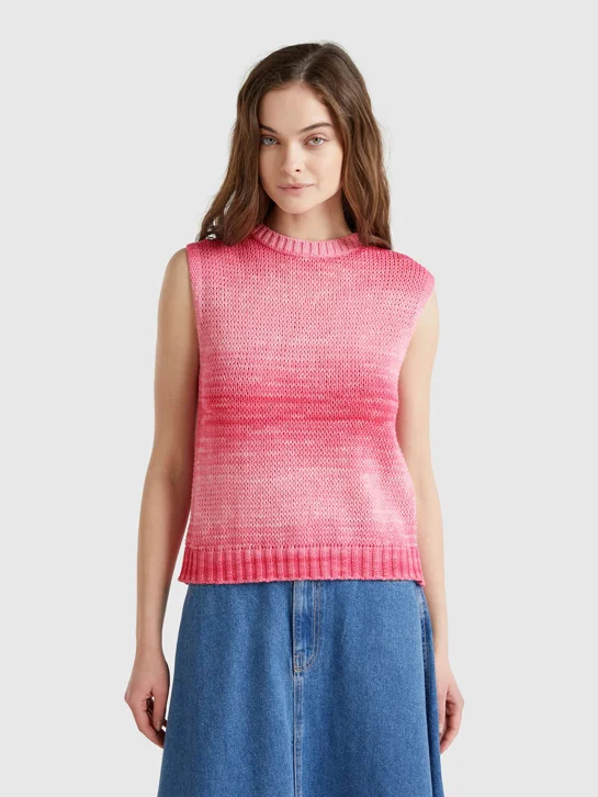 UNITED COLORS OF BENETTON Áo Len Không Tay Nữ