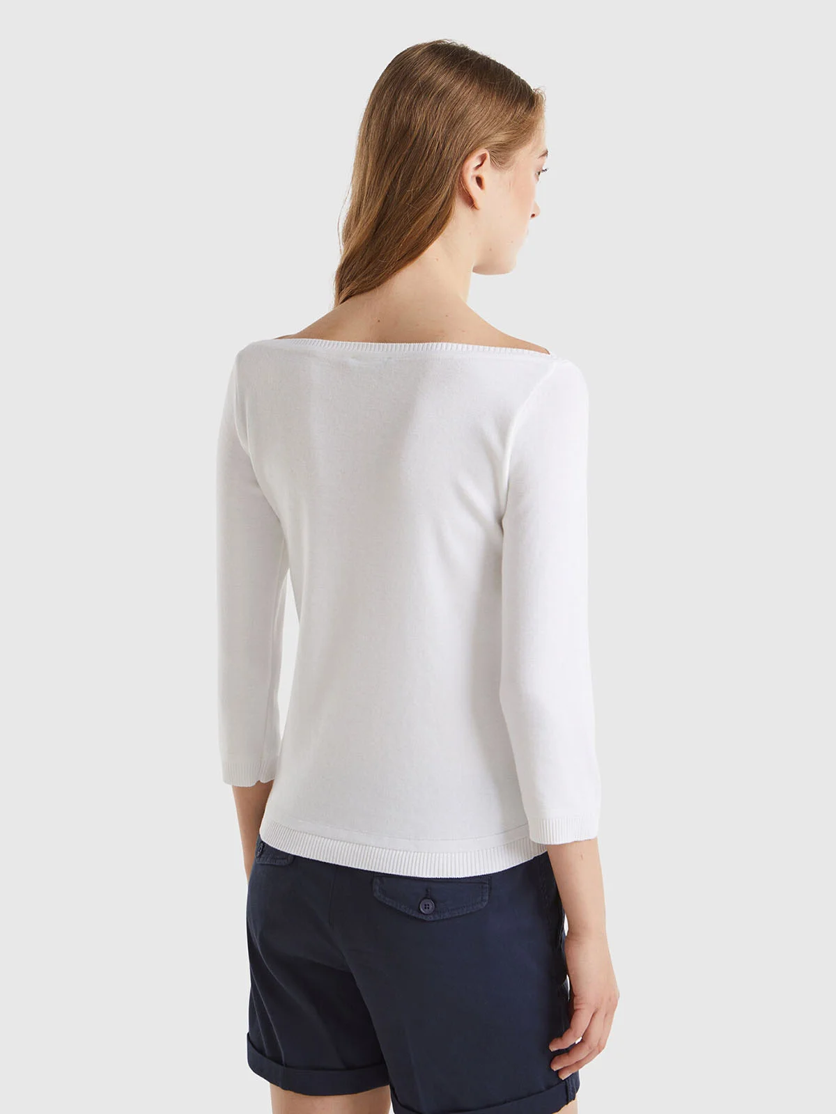 UNITED COLORS OF BENETTON Áo Len Dài Tay Nữ Women Sweater
