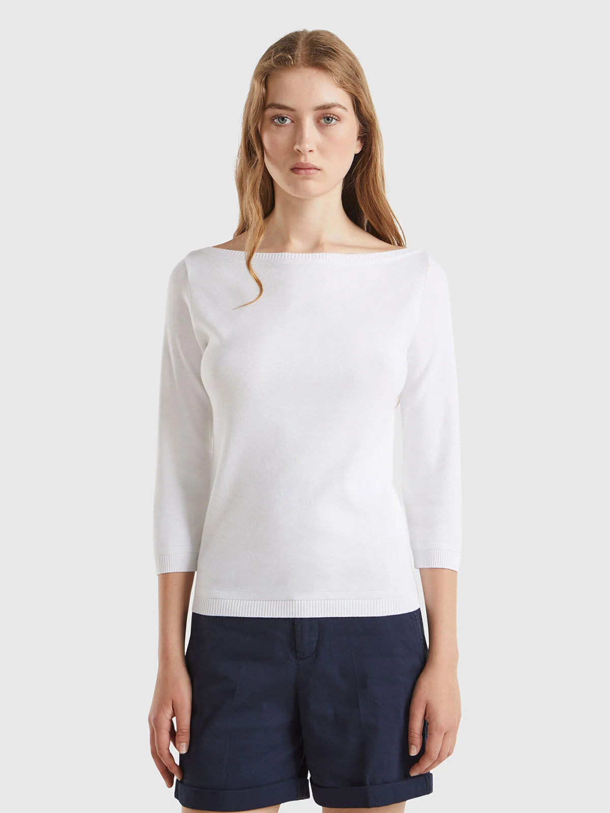 UNITED COLORS OF BENETTON Áo Len Dài Tay Nữ Women Sweater