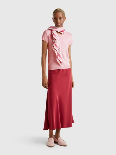 UNITED COLORS OF BENETTON Áo Len Ngắn Tay Nữ Women Sweater