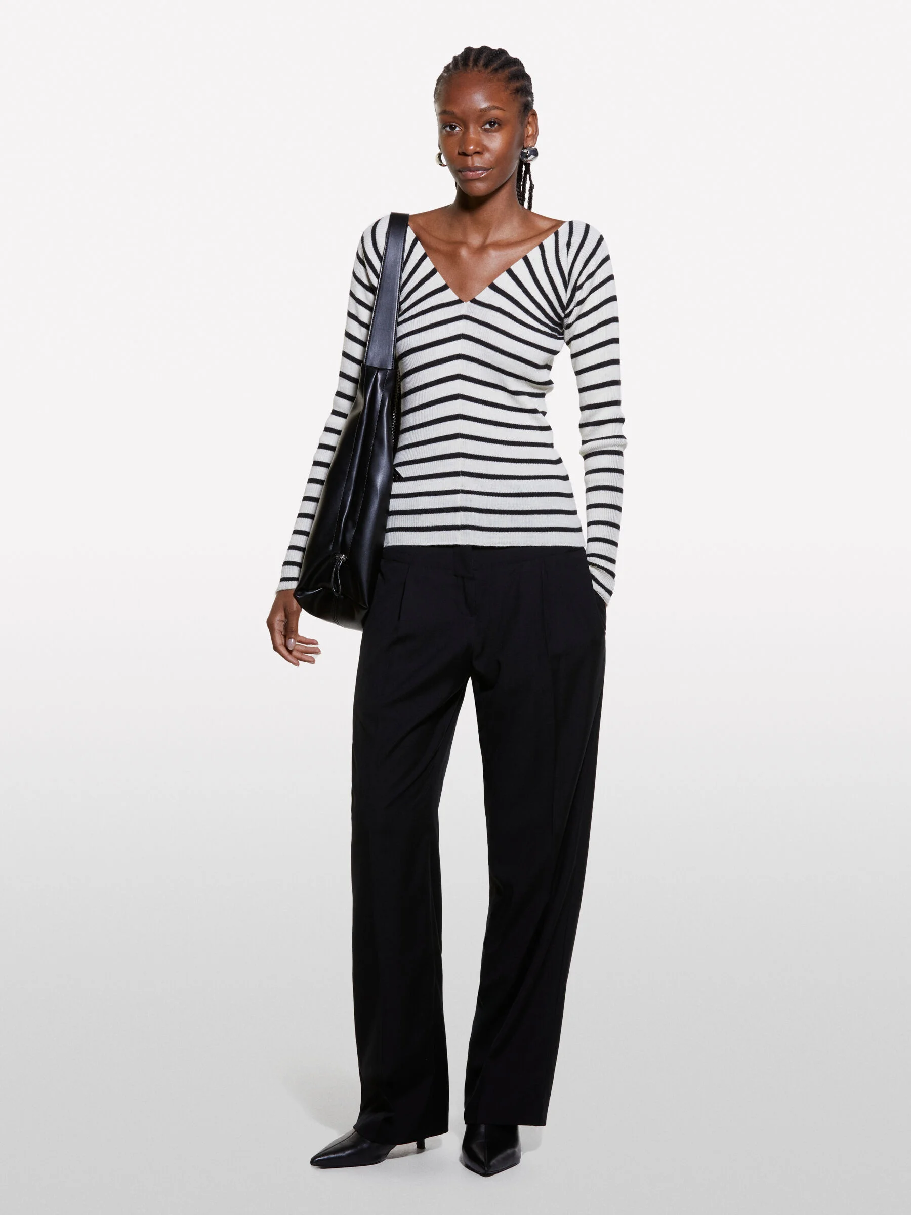 SISLEY Áo Len Dài Tay Nữ Women Sweater