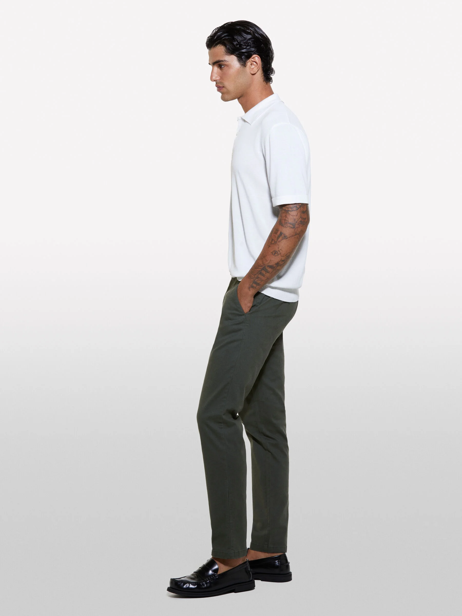SISLEY Áo Thun Ngắn Tay Nam Men Polo