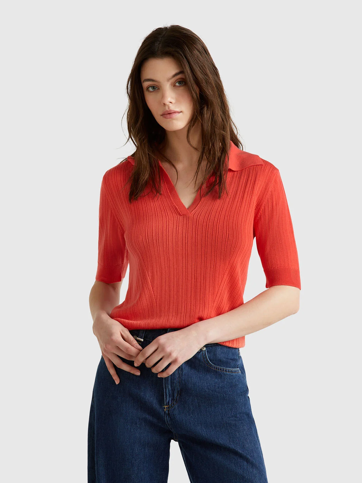 UNITED COLORS OF BENETTON Áo Polo Ngắn Tay Nữ