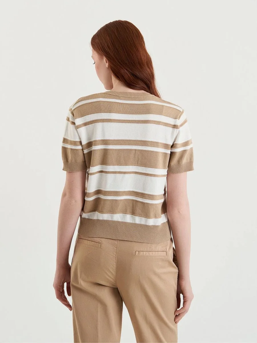UNITED COLORS OF BENETTON Áo Len Ngắn Tay Nữ Women Sweater