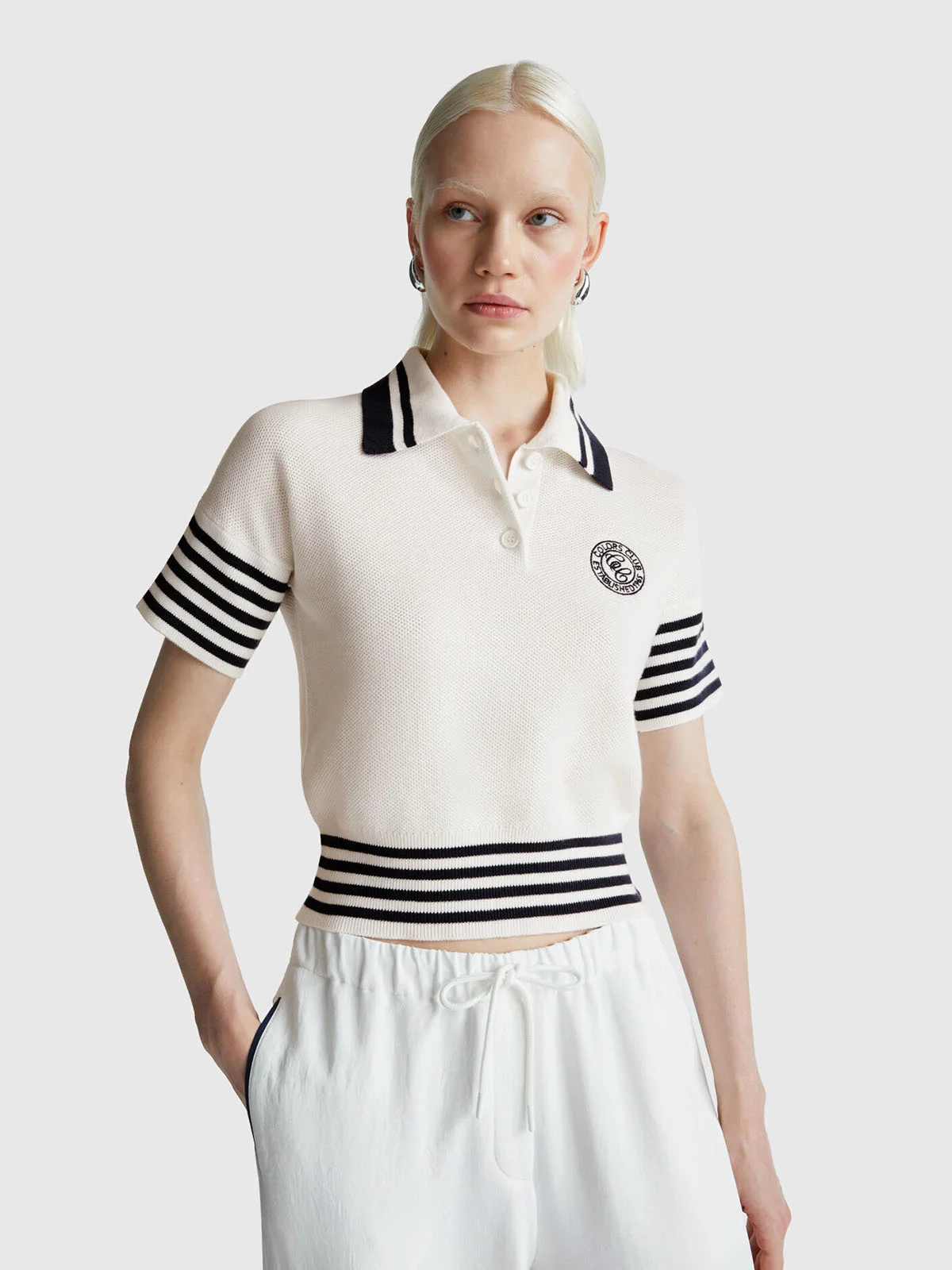 UNITED COLORS OF BENETTON Áo Thun Ngắn Tay Nữ Women Polo