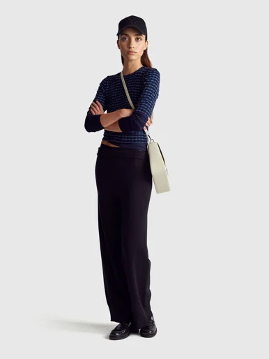 UNITED COLORS OF BENETTON Áo Len Ngắn Tay Nữ Women Sweater