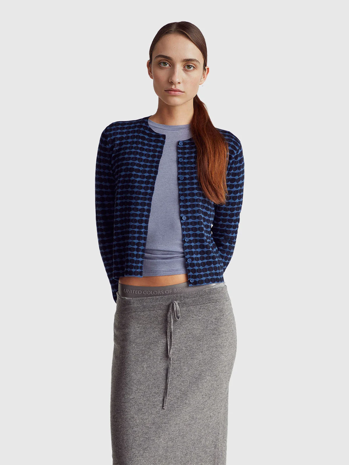 UNITED COLORS OF BENETTON Áo Len Dài Tay Nữ Women Sweater