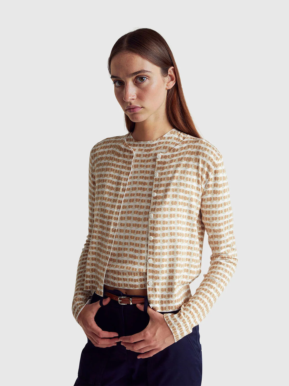 UNITED COLORS OF BENETTON Áo Len Dài Tay Nữ Women Sweater