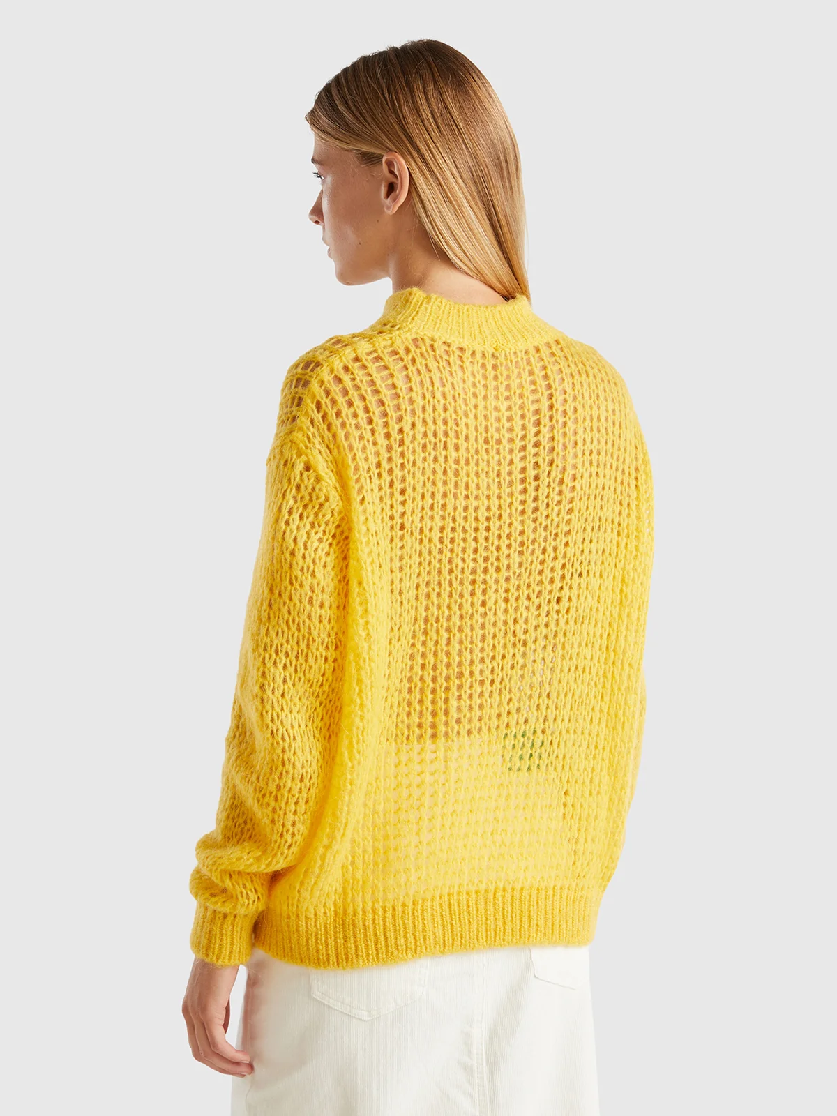 UNITED COLORS OF BENETTON Áo Len Dài Tay Nữ Women Sweater