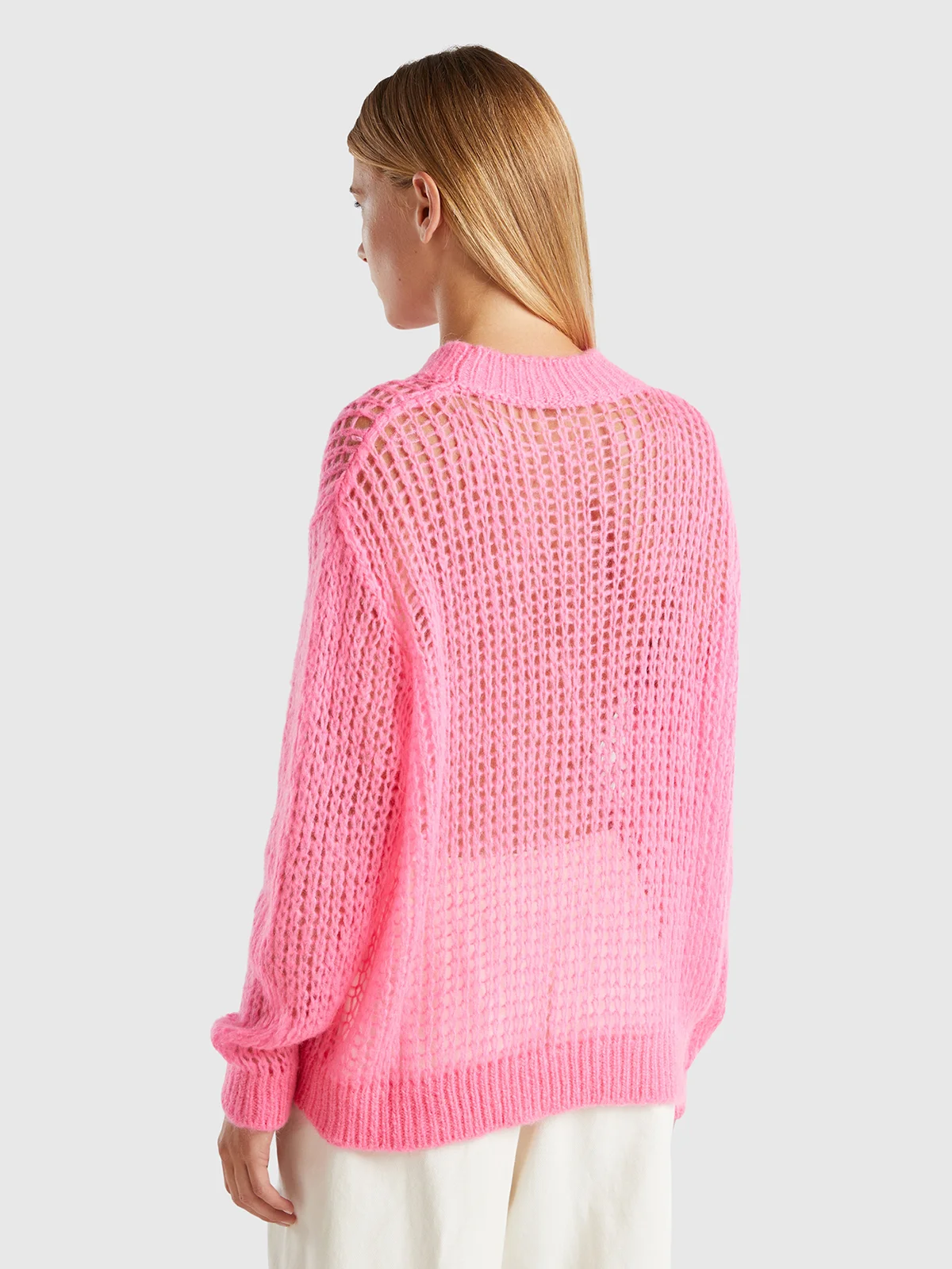 UNITED COLORS OF BENETTON Áo Len Dài Tay Nữ Women Sweater