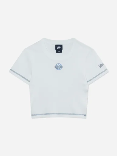 NEW ERA Áo Thun Ngắn Tay Nữ New Era