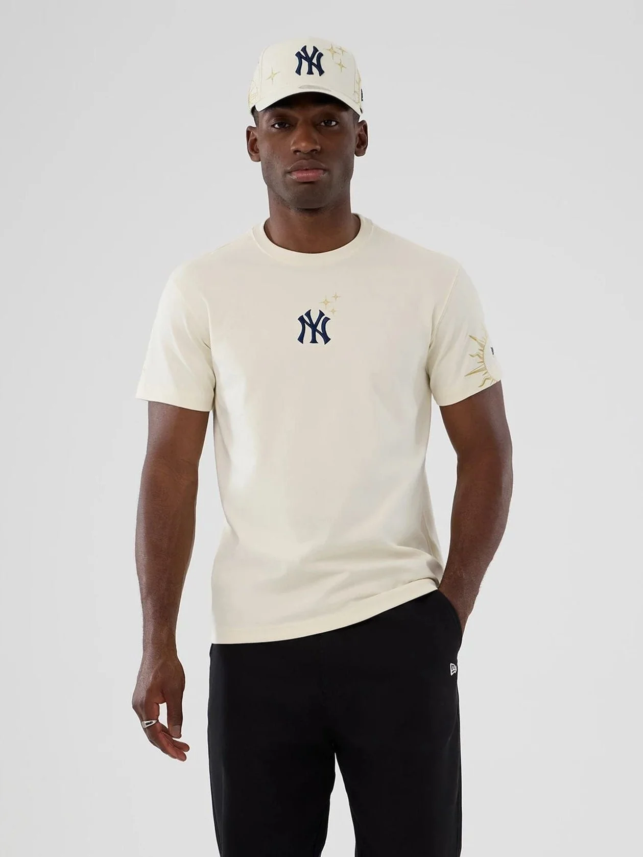 NEW ERA Áo Thun Ngắn Tay Nam New York Yankees