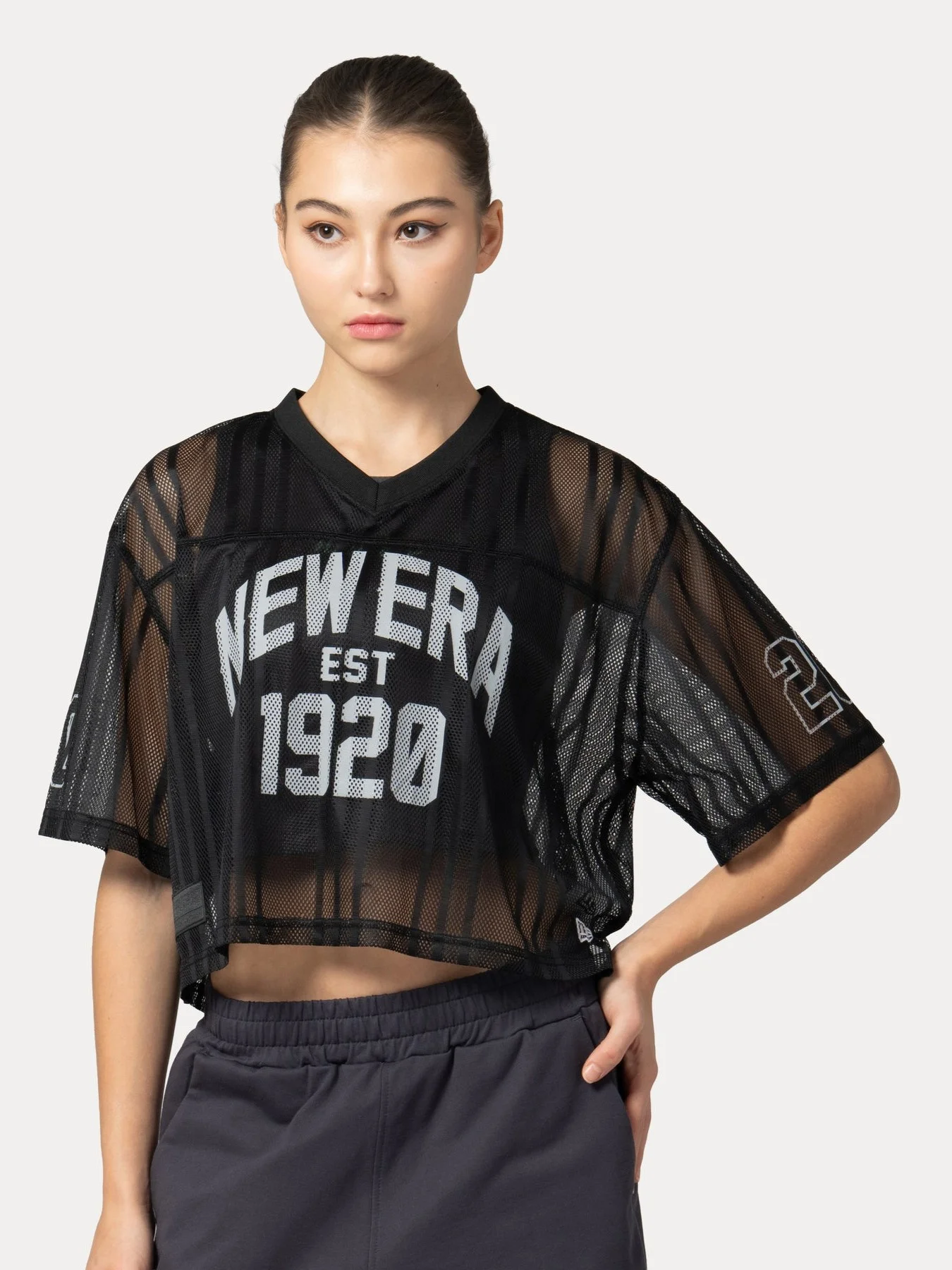 NEW ERA Áo Thun Ngắn Tay Thể Thao Nữ New Era Branded