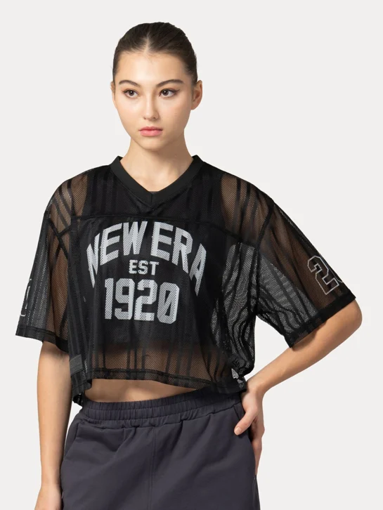 NEW ERA Áo Thun Ngắn Tay Thể Thao Nữ New Era Branded