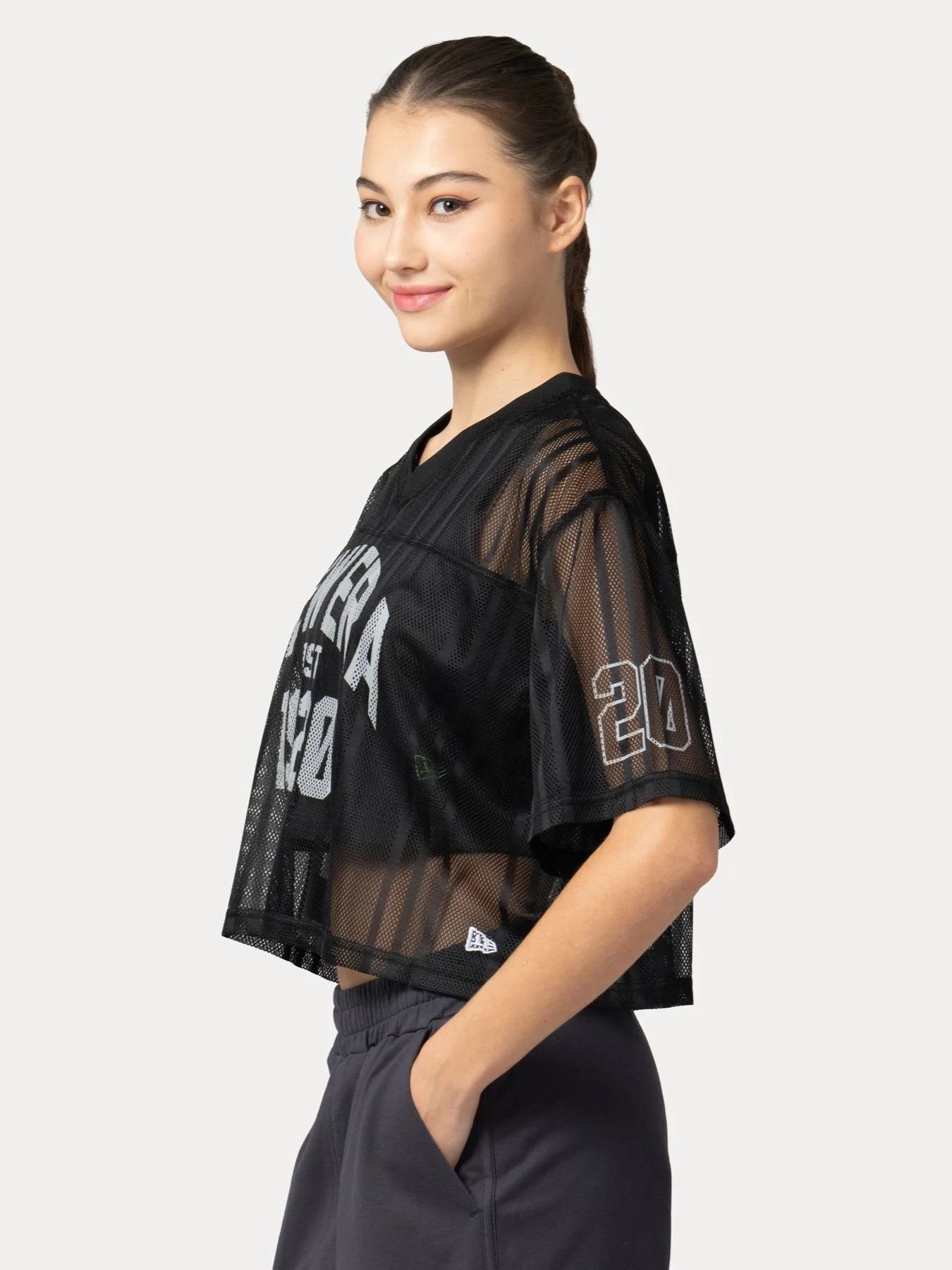 NEW ERA Áo Thun Ngắn Tay Thể Thao Nữ New Era Branded