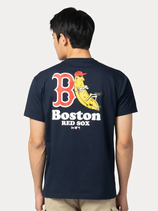 NEW ERA Áo Thun Ngắn Tay Nam Boston Red Sox