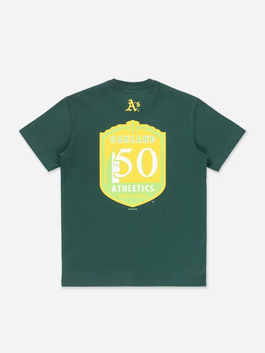 NEW ERA Áo Thun Ngắn Tay Nam Oakland Athletics