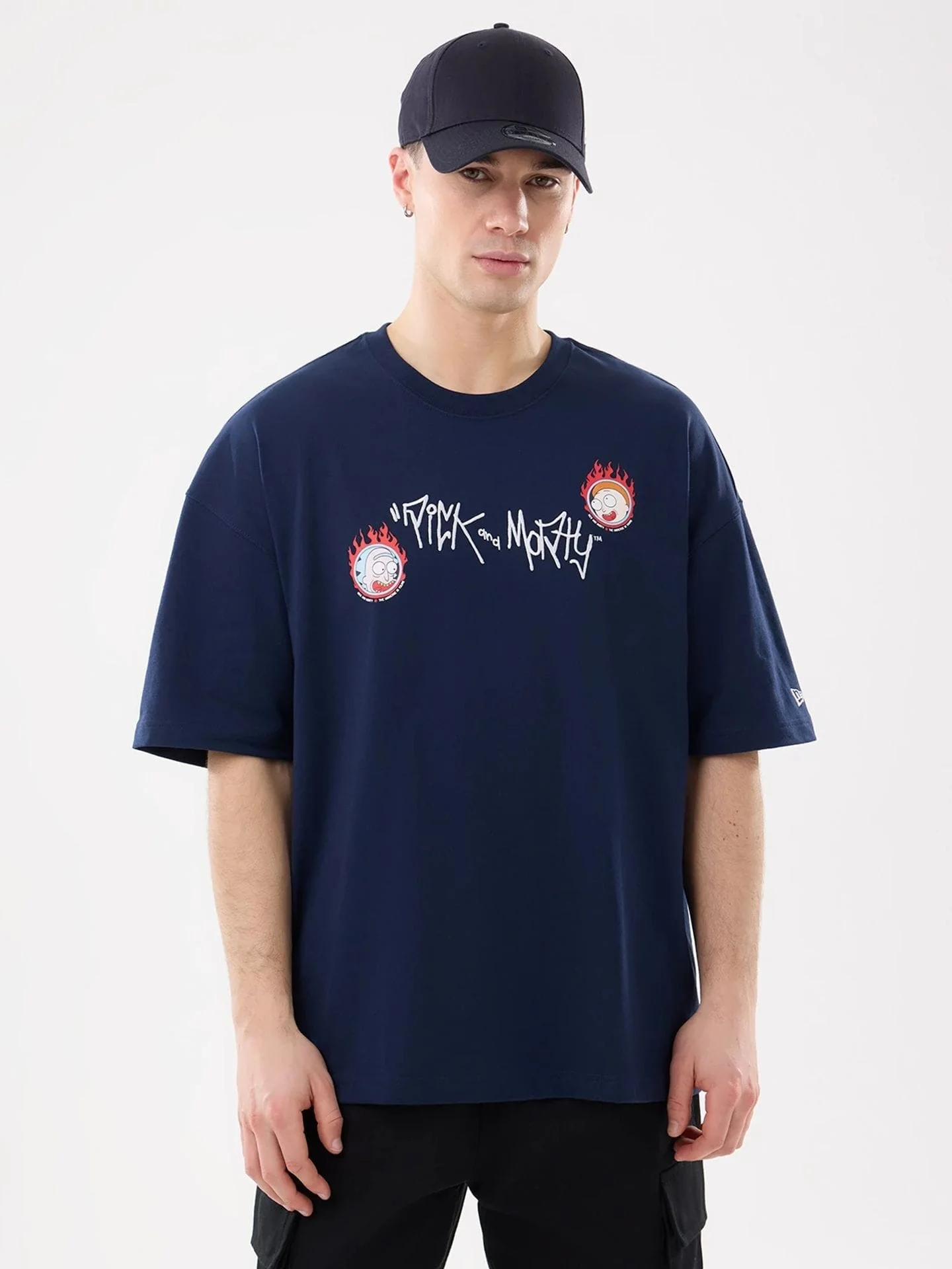 NEW ERA Áo Thun Ngắn Tay Nam Rick And Morty