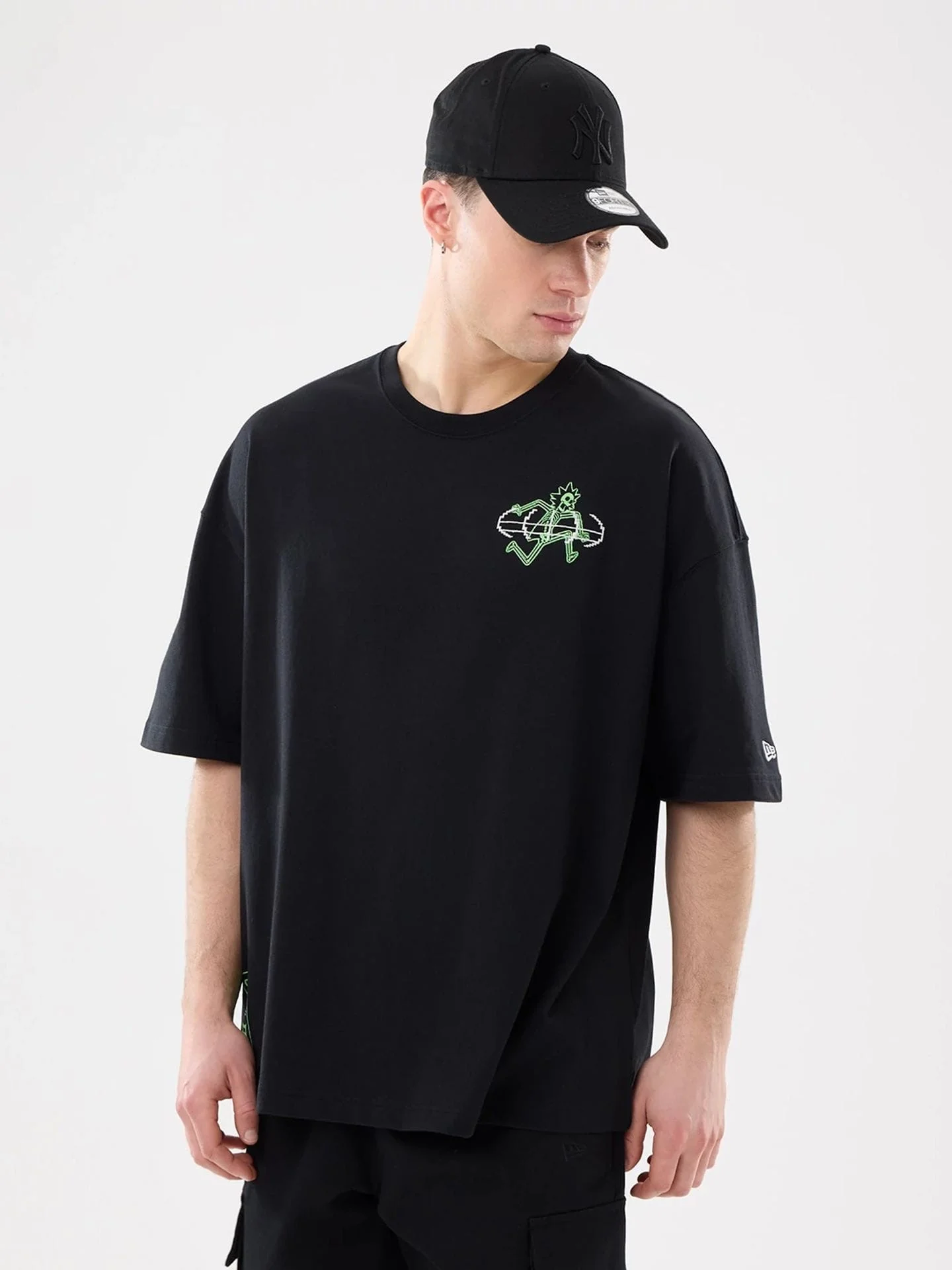 NEW ERA Áo Thun Ngắn Tay Nam Rick And Morty